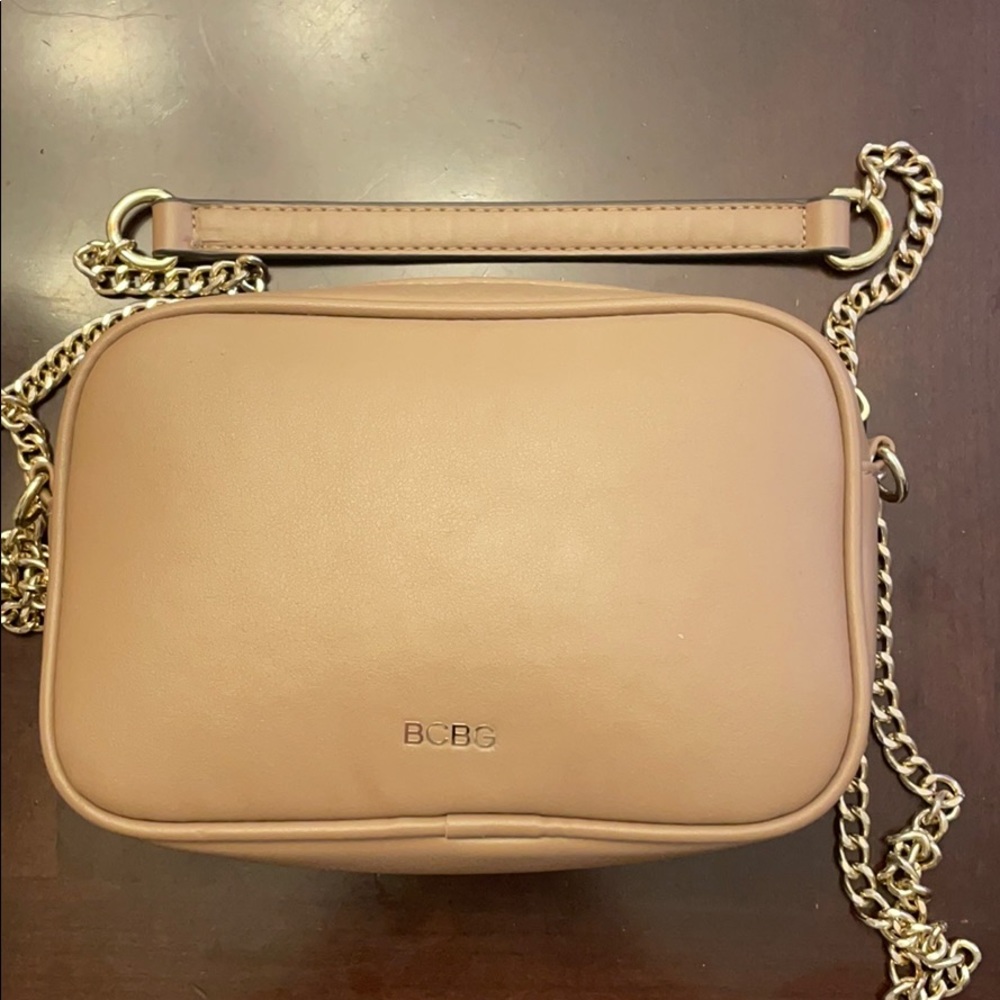 BCBG Tan Crossbody Purse